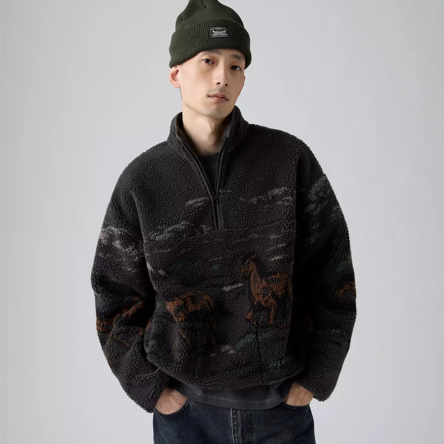Levi's Idyllwild Sherpa Popover Sweatshirt