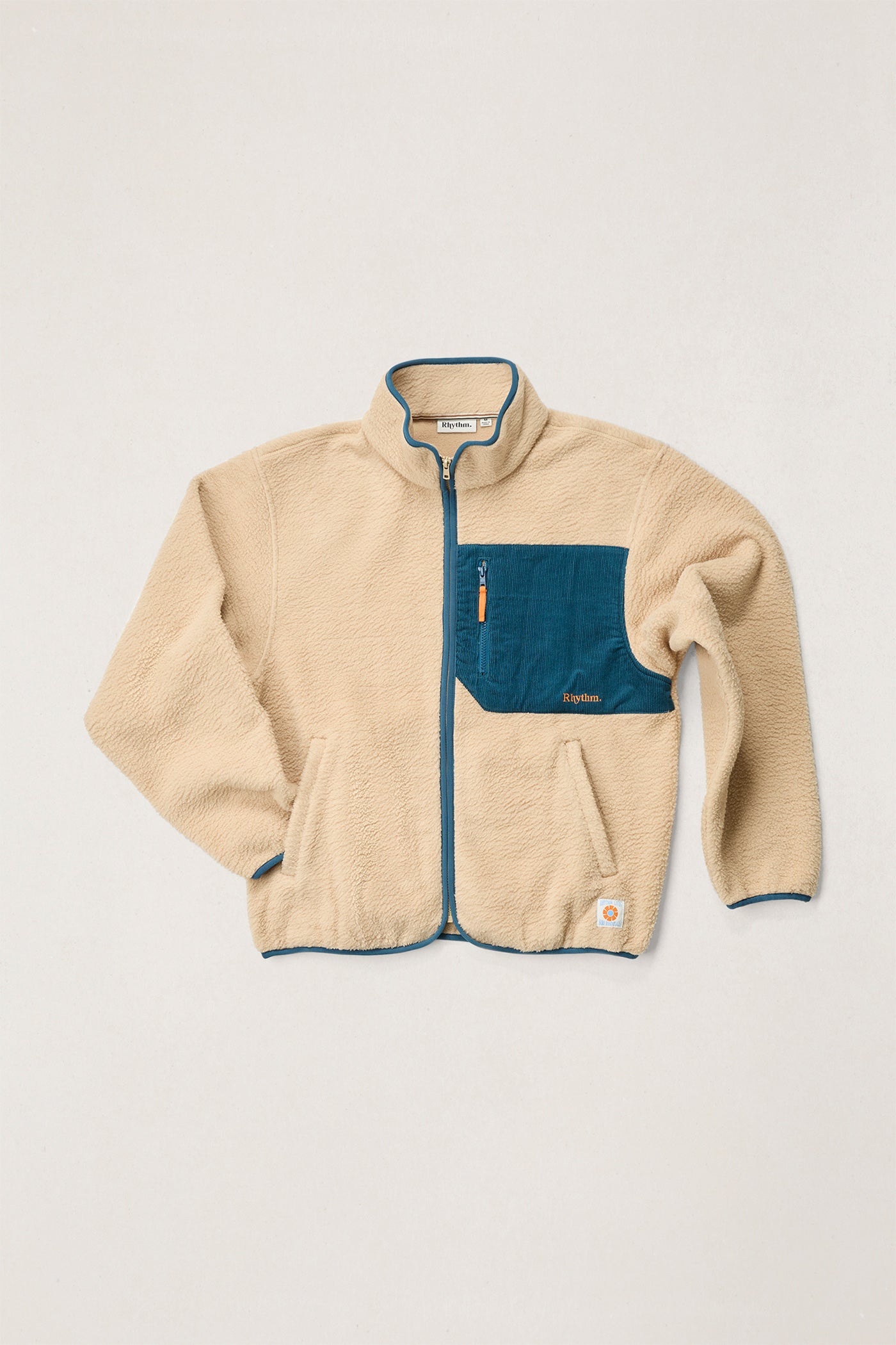 Rhythm Trail Zip Thru Fleece Sand