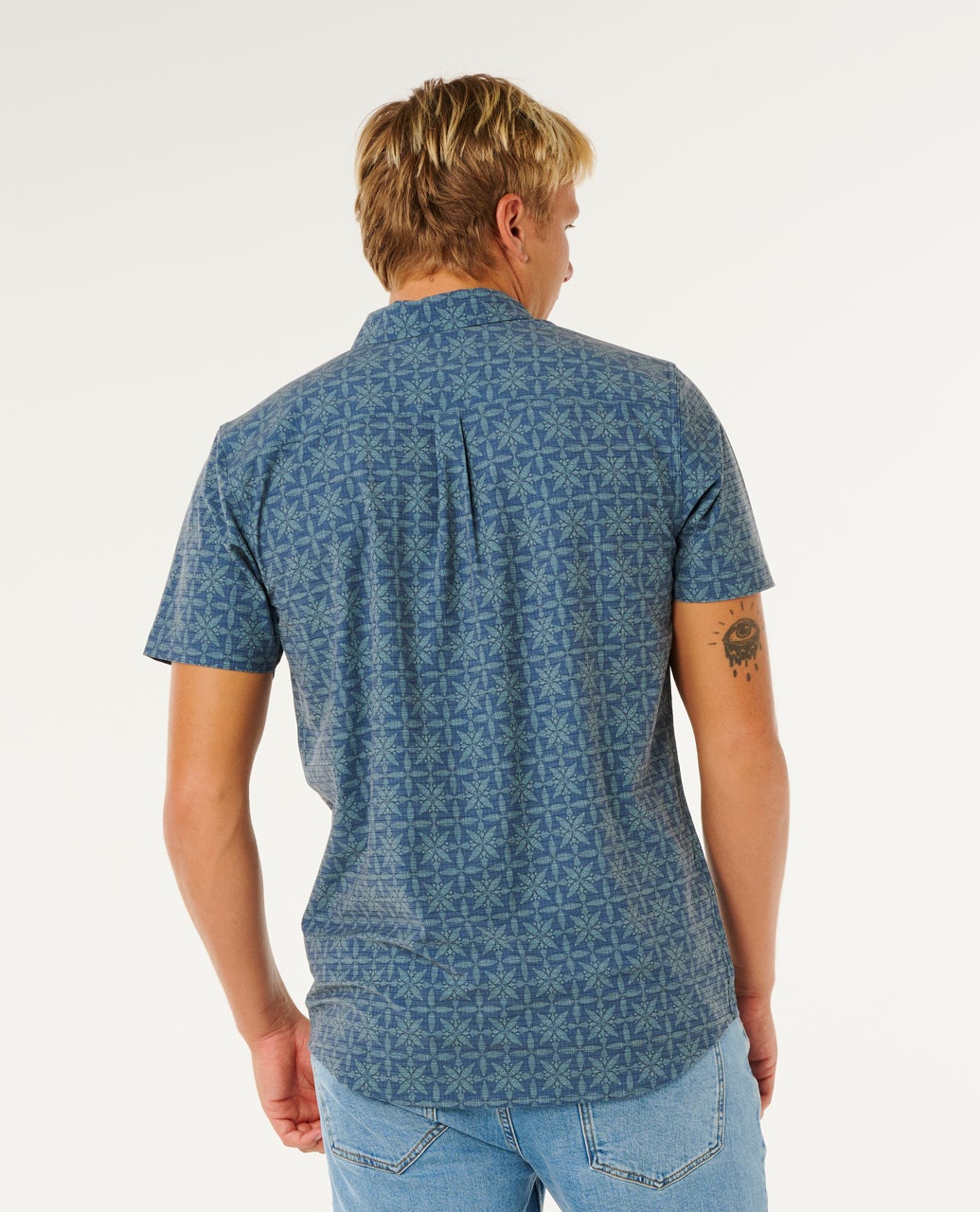 Rip Curl Sessions Aerotech S/S Shirt Blue