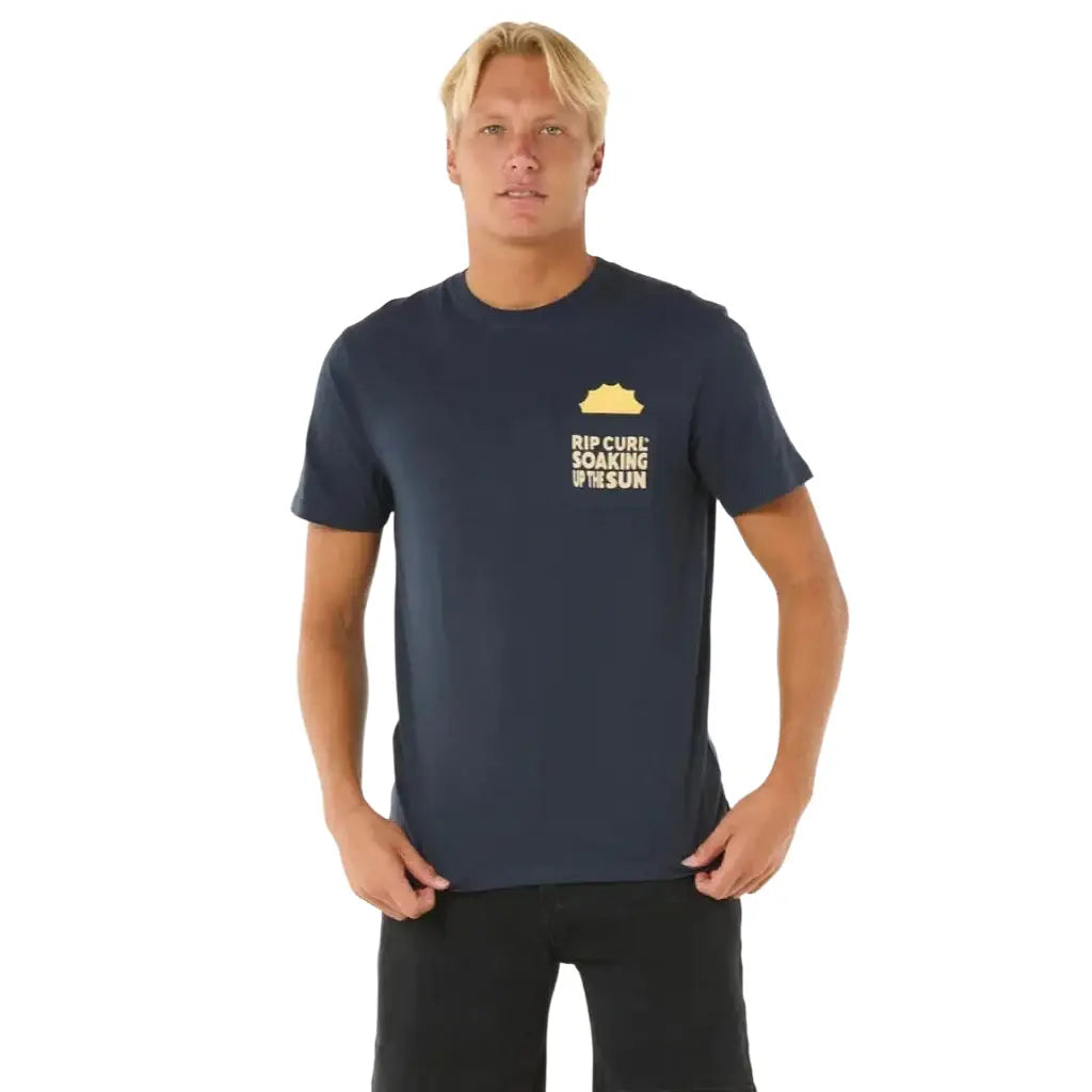 Rip Curl Sun Soaker Pocket T-Shirt Dunkelblau