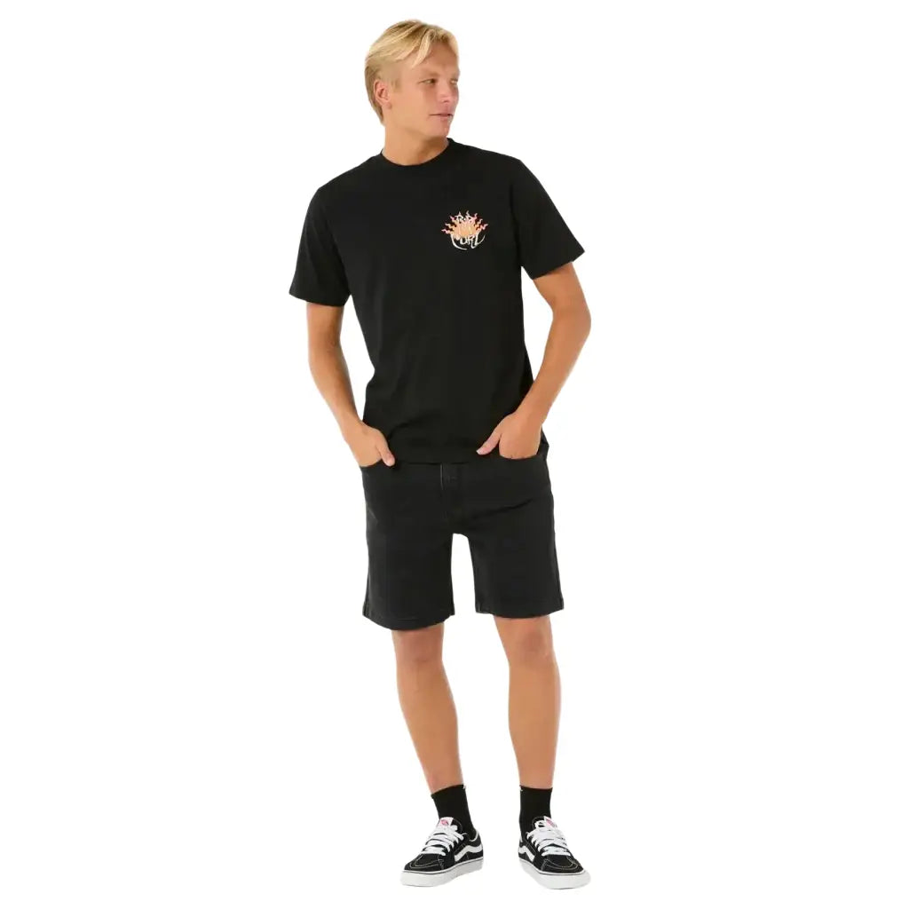 Rip Curl Dazed T-Shirt Schwarz