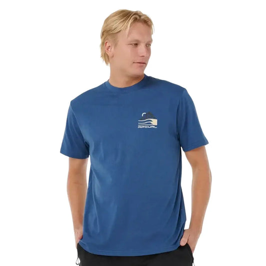 Rip Curl VaporCool Search Range T-Shirt Blau