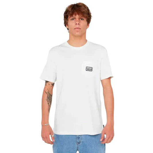 T-Shirt Rip Curl Sportline Badge Branca
