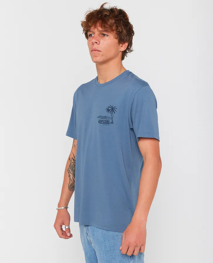 Rip Curl Sportline Tubular T-Shirt Blau
