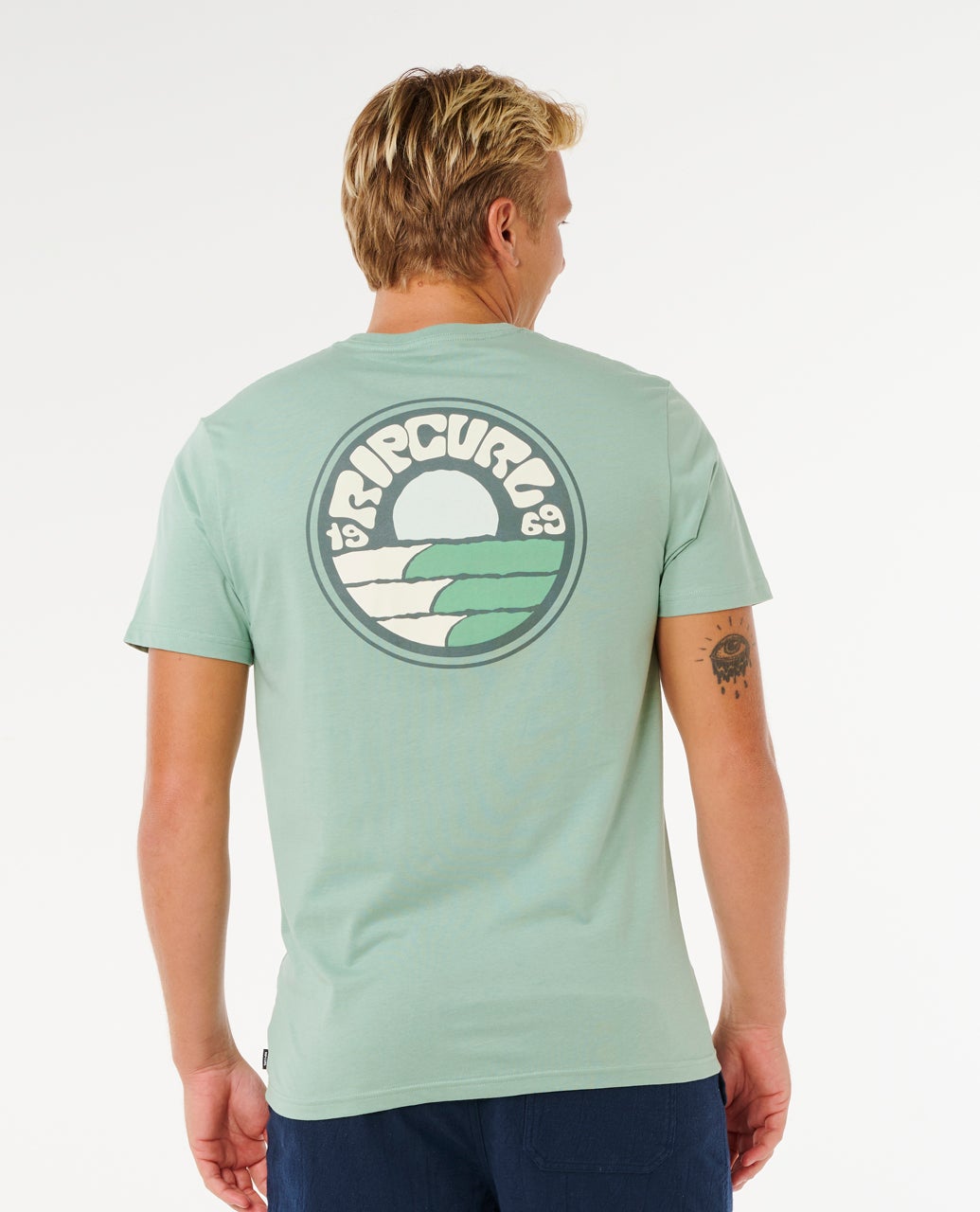 Rip Curl Pacific Rinse Stacked Tee Aloe