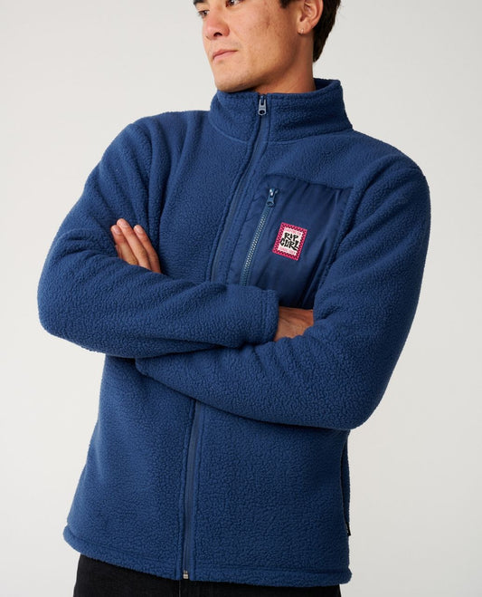 RipCurl Streamline Big Bear Polar Fleece Jacket Navy