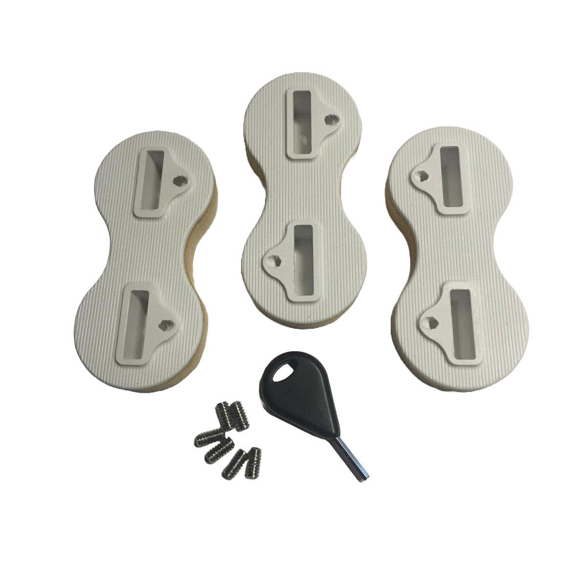 Finnenstecker Produktionsset für FCS Fusion 5° Weiß