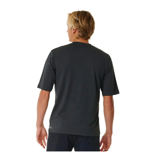 Rip Curl Stack UPF Kurzärmliges T-Shirt Schwarz
