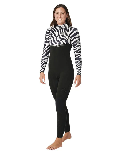Rip Curl Damen E-Bomb 3/2 Zip Free Full Wetsuit