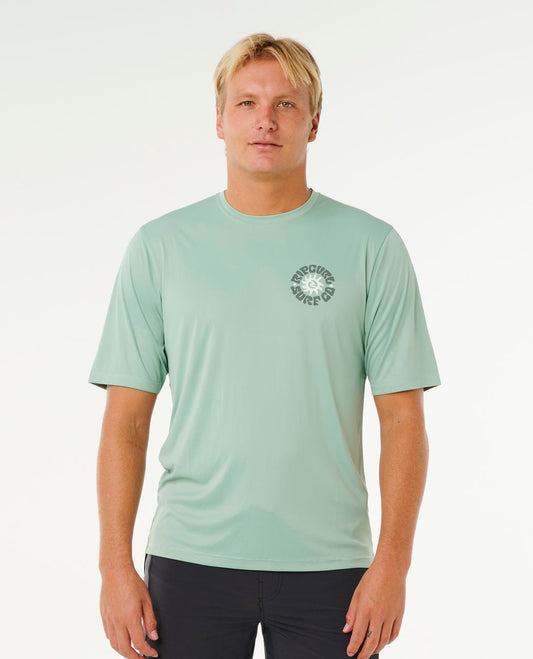Rip Curl Pacific Rinse Surflite UPF S/S Tee Dark Navy ALOE