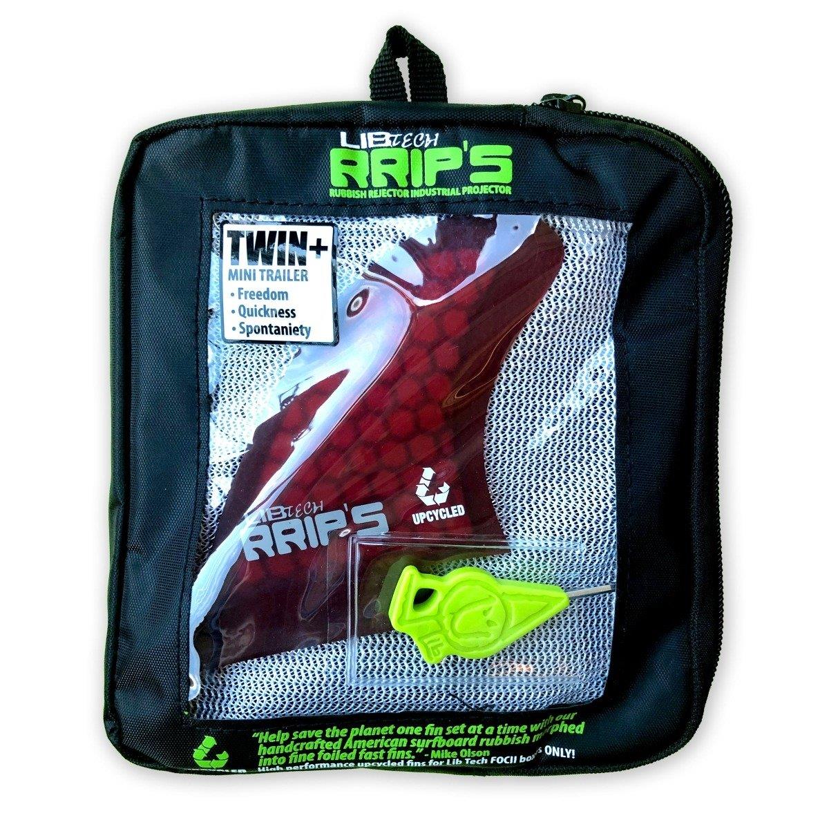 LIB TECH Twin + Trailer Finnen Set Rot