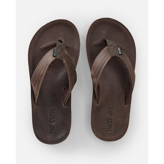 Rip Curl Surf Revival Leather Open Toe Dark Brown