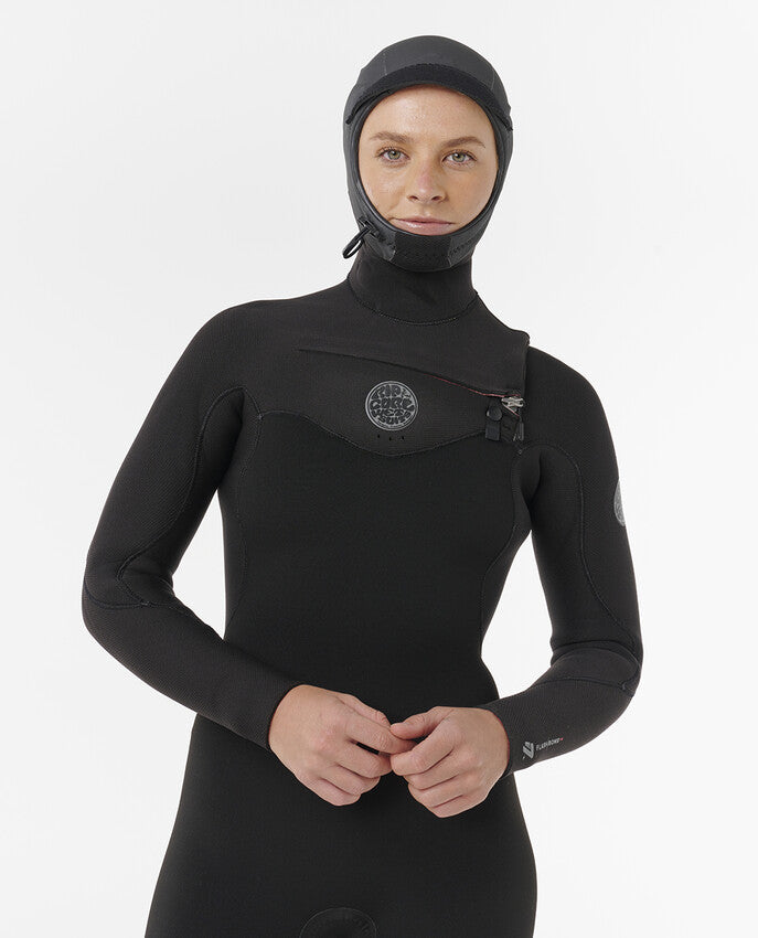 Rip Curl Wms Flashbomb 6/4 Chest Zip Hood Wetsuit