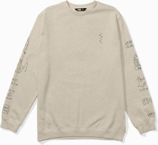 Salty Crew Reel LB Crewneck Oat