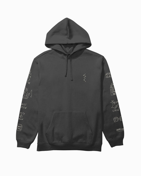 Salty Crew Reel LB Hoodie Black