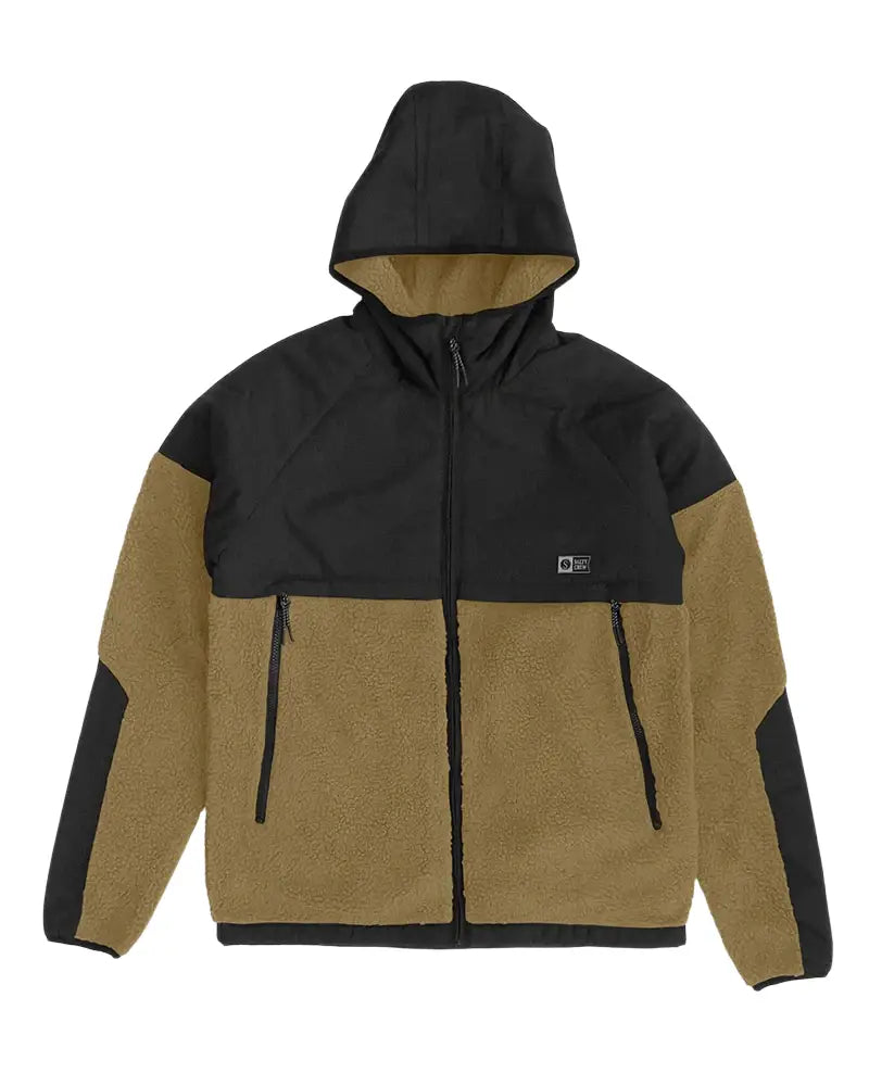 Salty Crew Shield Sherpa Jacke Braun/schwarz