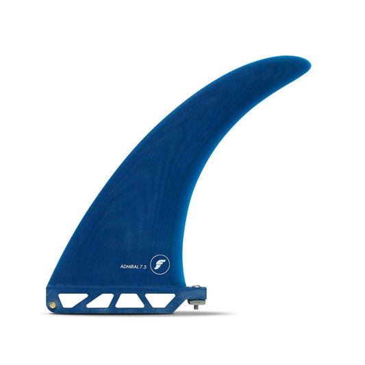 FUTURES Single Fin Admiral Fiberglass US base Blue