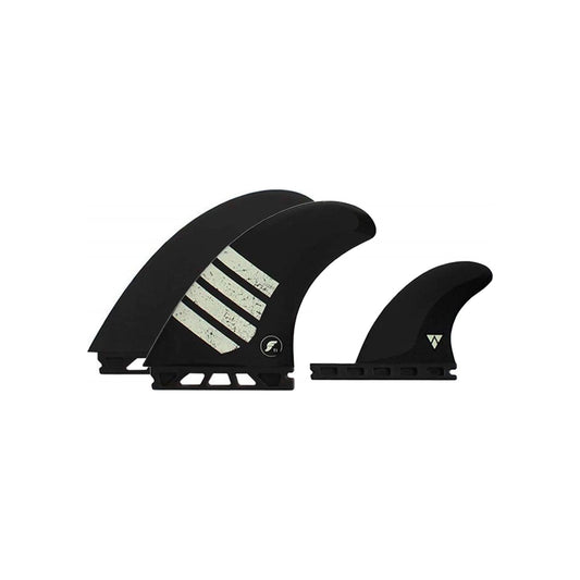 Futures Twin Tri Fin Set T1 Alpha N/A Schwarz
