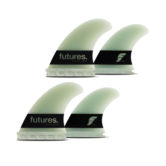 FUTURES Big Wave Quad Fin Set Paddle Gun G10 N/A Green 0.0