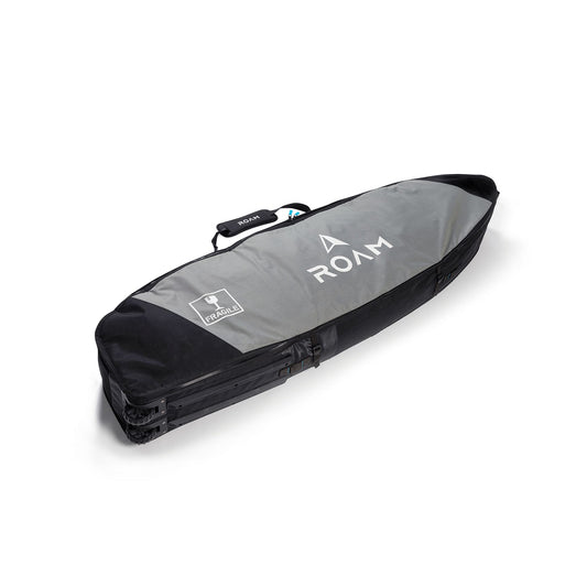 ROAM Boardbag Surfboard Coffin Wheelie Grey