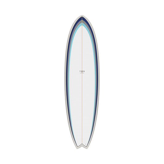 TORQ TET 7.2 MOD Fish Classic 3.0 Surfboard x 22 1/2 53 White