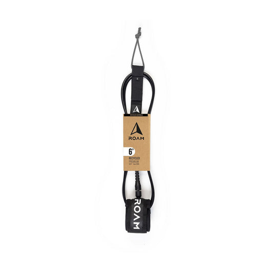 ROAM Surfboard ECO Leash Recycled Black