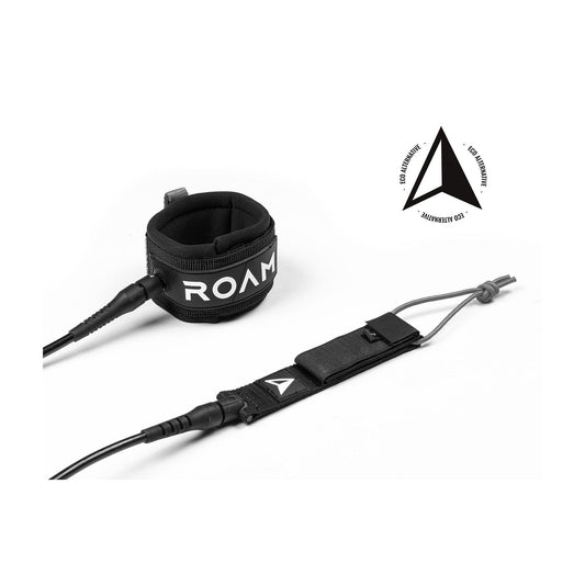 ROAM Surfboard ECO Leash Recycled Black