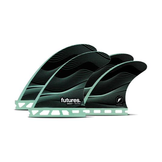 FUTURES Quad Fin Set Honeycomb Legacy Neutral Green