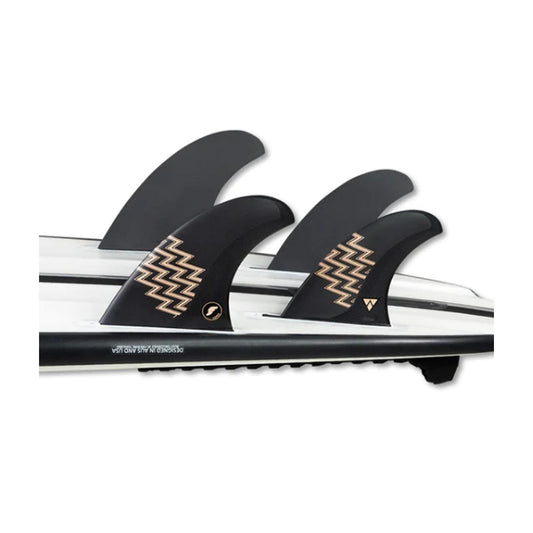 FUTURES Quad Thruster 5 Fin Set Gerry Lopez Alpha L Sand 5.2 / 6.8