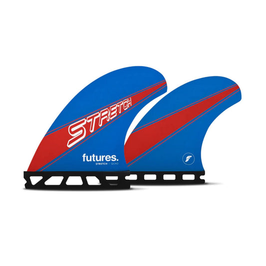 FUTURES Quad 4 Fin Set Stretch Honeycomb Unisize Blue 7.4