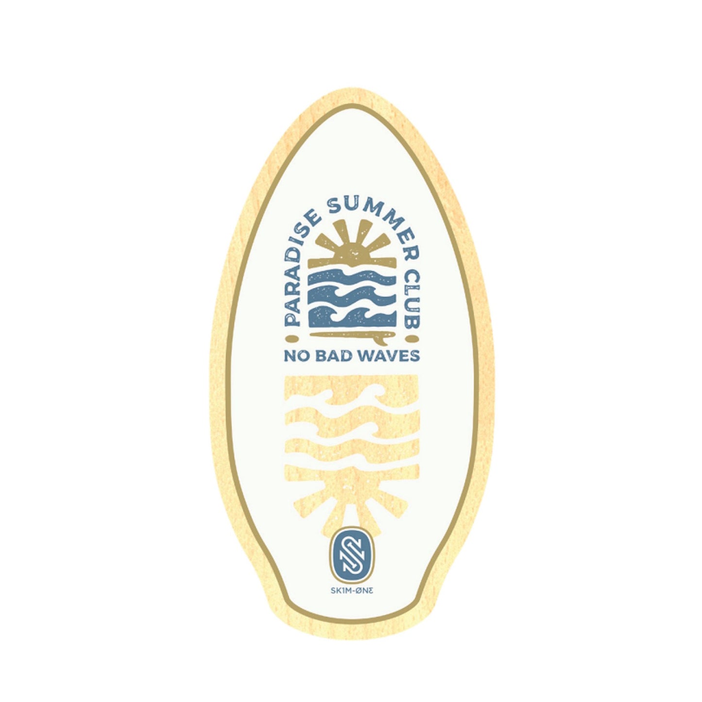 Skimboard SkimOne Wood Paradise 105 x 53 White