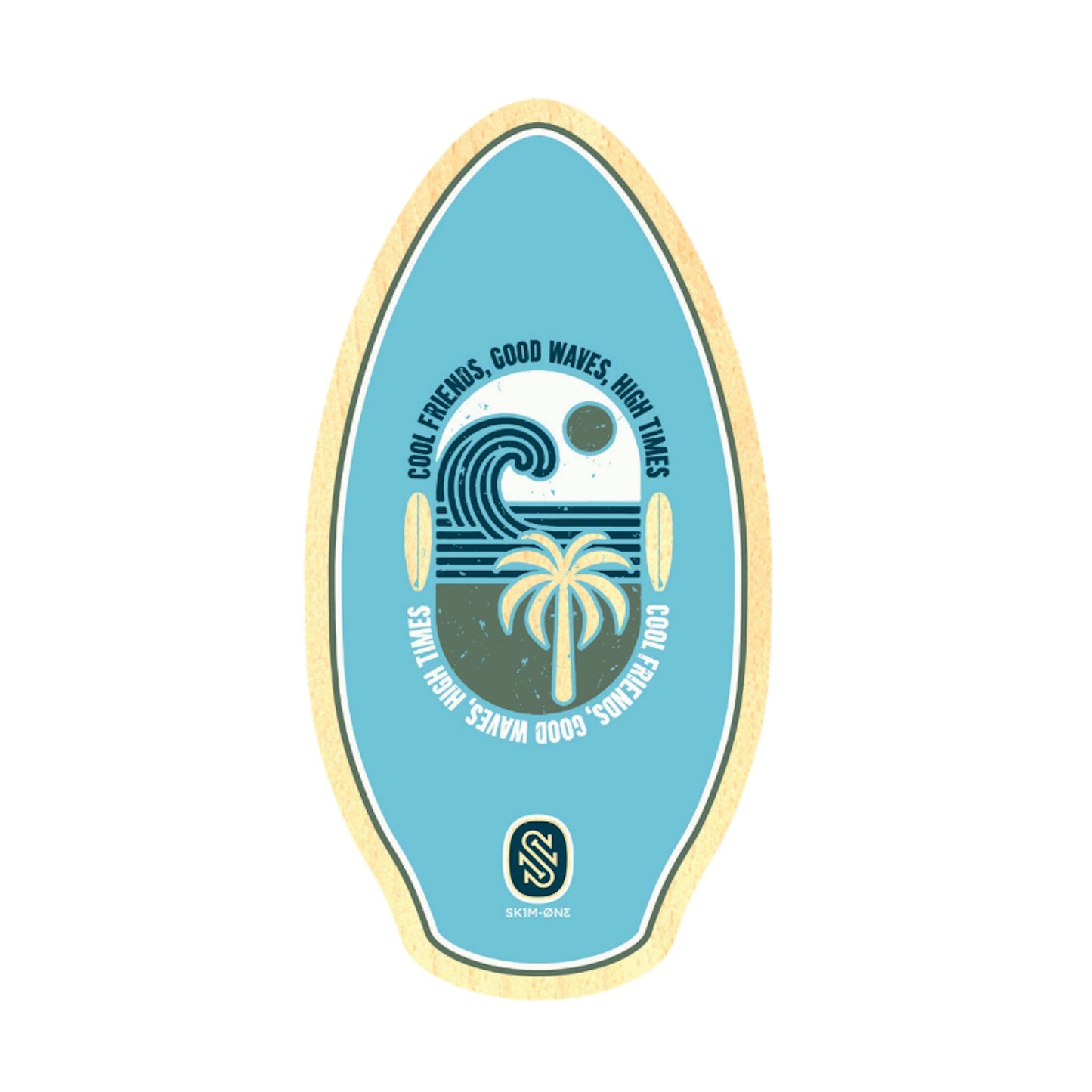 Skimboard SkimOne wood High Times 105 x 53 White
