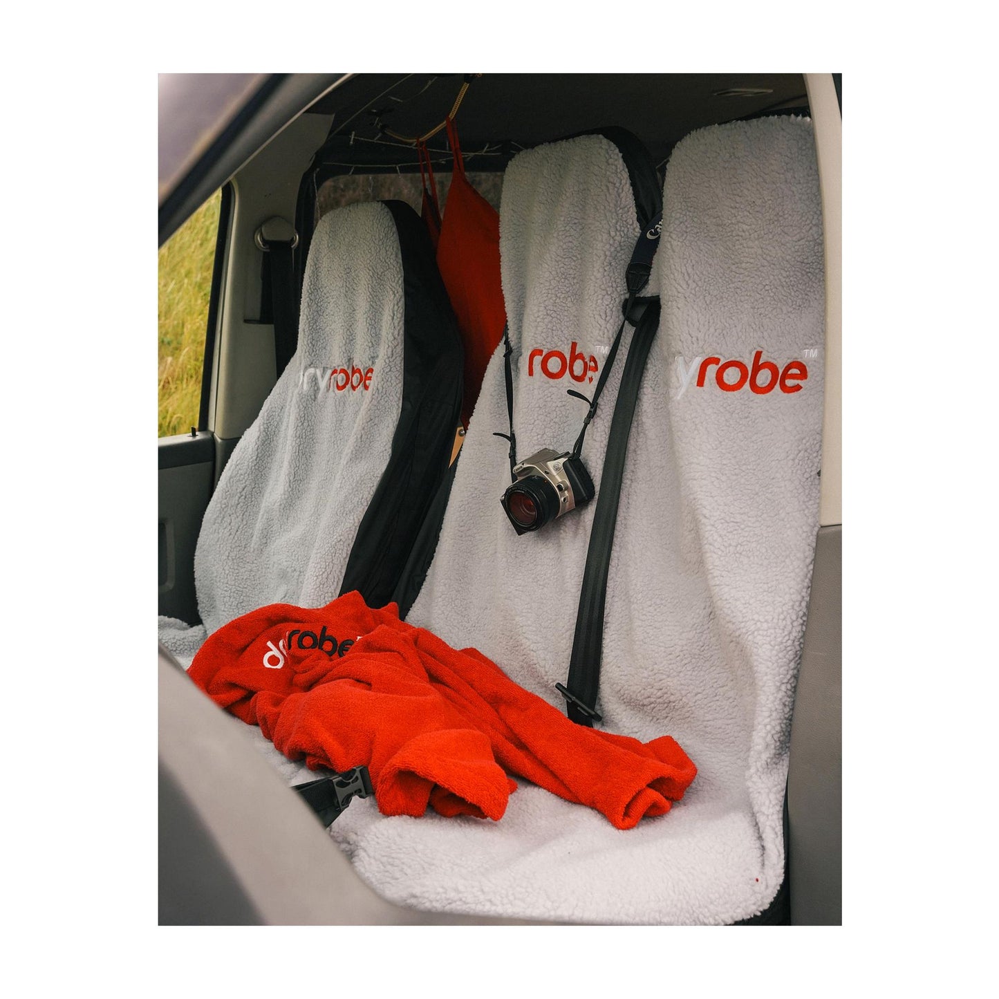 DRYROBE car seat cover double seat unisize Gray