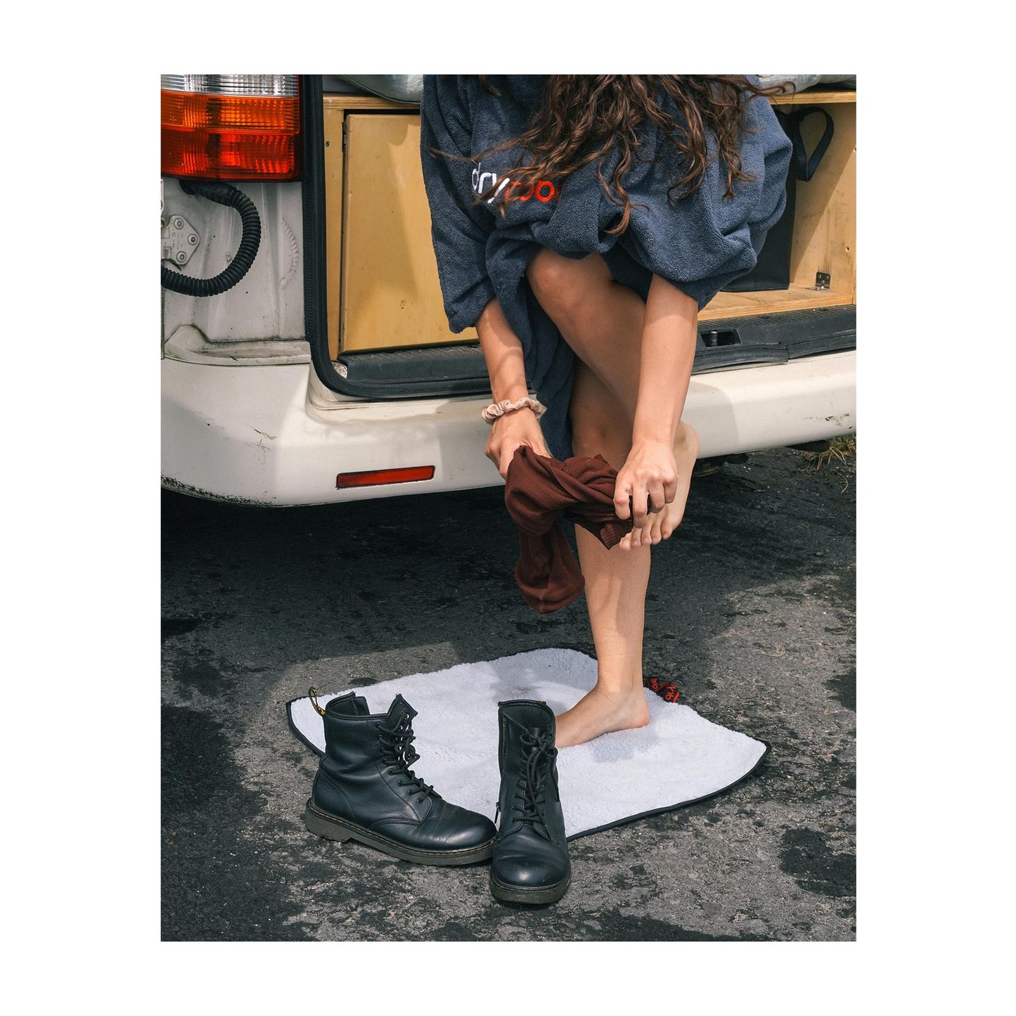 DRYROBE changing mat Grey Black
