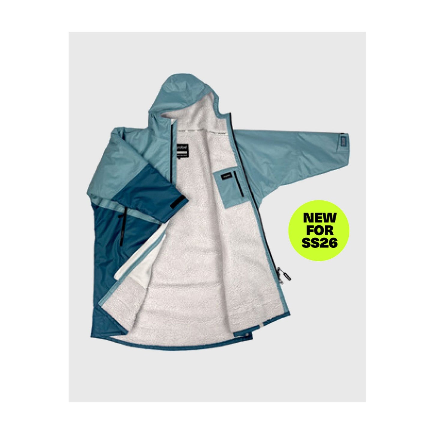 DRYROBE Advance Long Sleeve KIDS Blue Gray 10-13 Blau Grau
