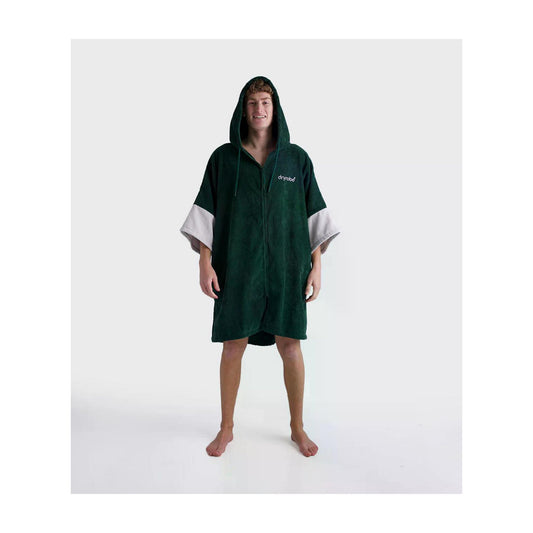 DRYROBE Full-Zip Towel Robe Green Adult