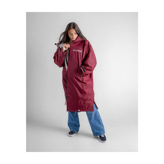 DRYROBE Advance Long Sleeve Burgunder Grau Adult
