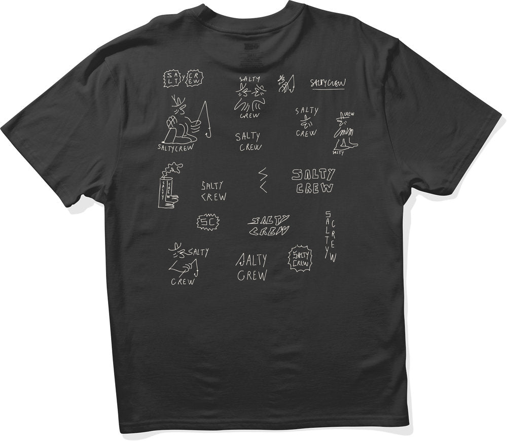Salty Crew Reel LB Tee Black