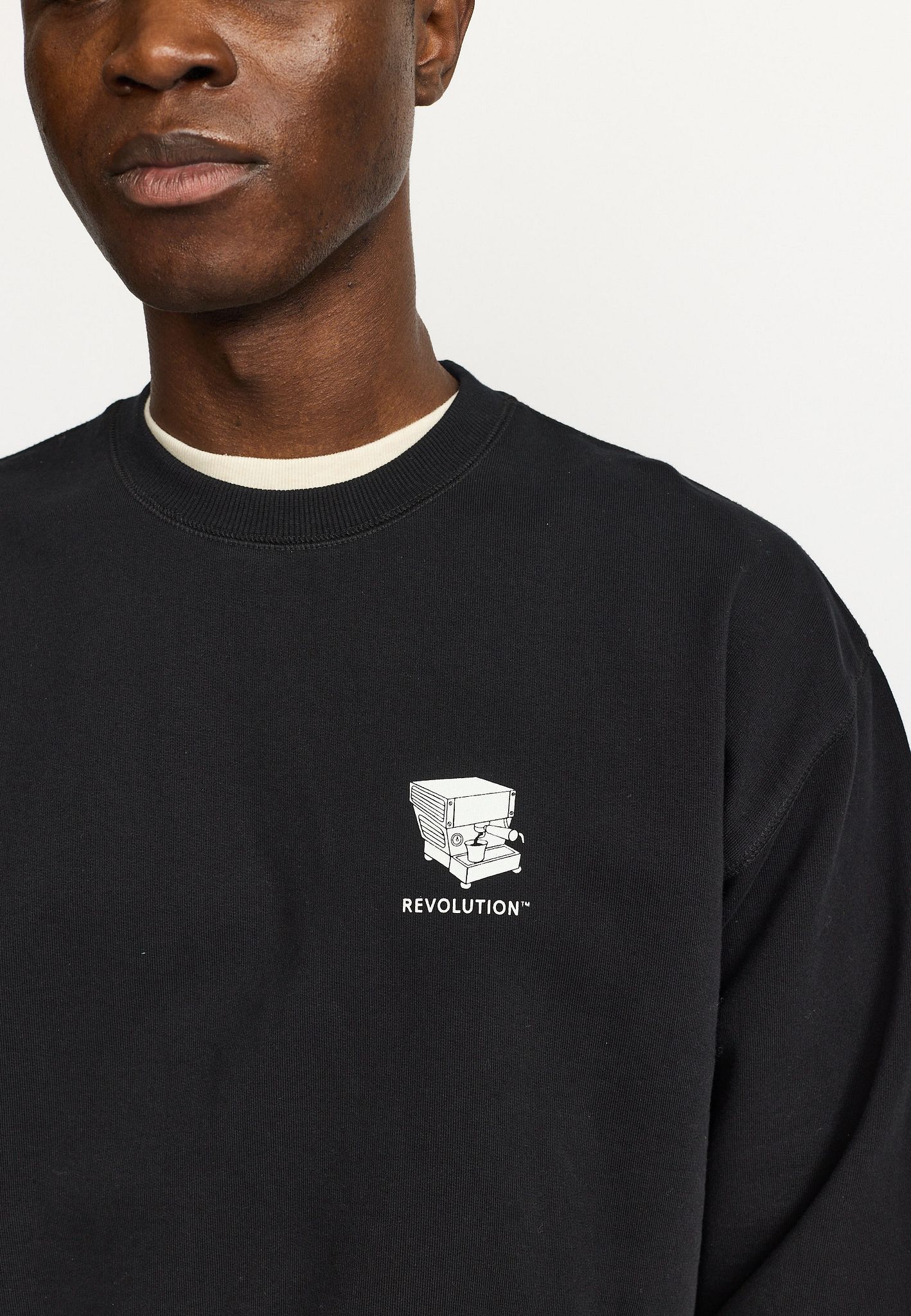 Revolution Printed Sweatshirt Black