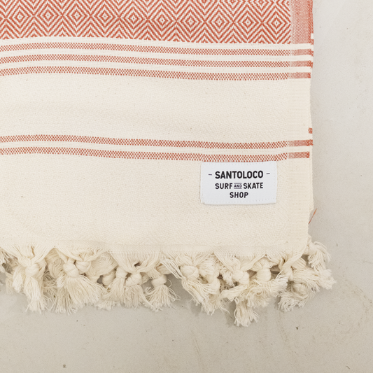 SantoLoco Pestamel Bergama Handtuch Terracota