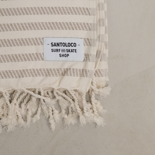 SantoLoco Pestamel Acácia Terry Handtuch Bege