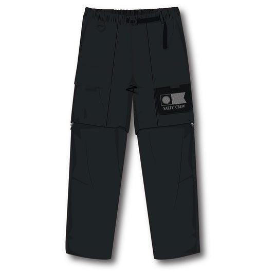 Salty Crew Syncro Convertible Hose Schwarz
