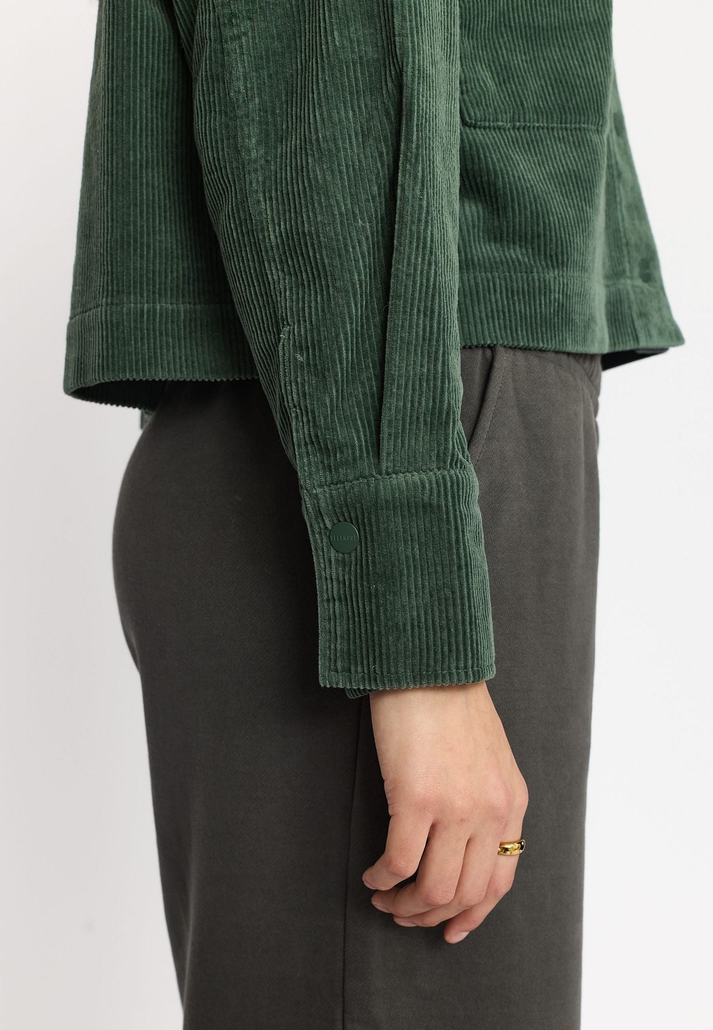 Selfhood Cropped Shirt Green