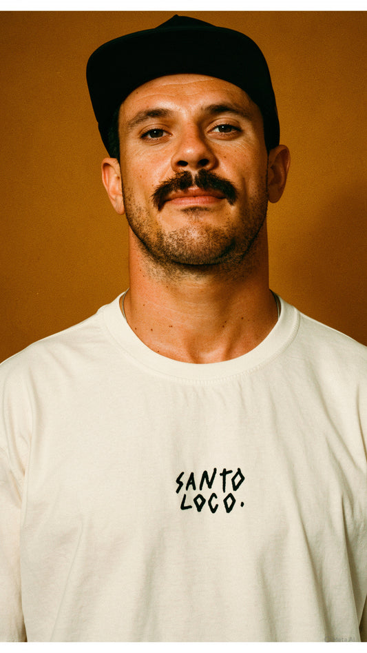 SantoLoco T-Shirt mit Stick-Logo
