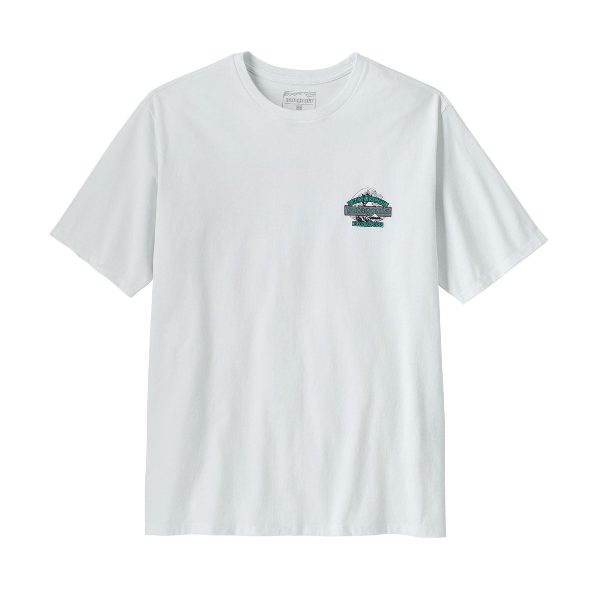 Patagonia Great Waves Responsibili Tee Rust Red Fiber White