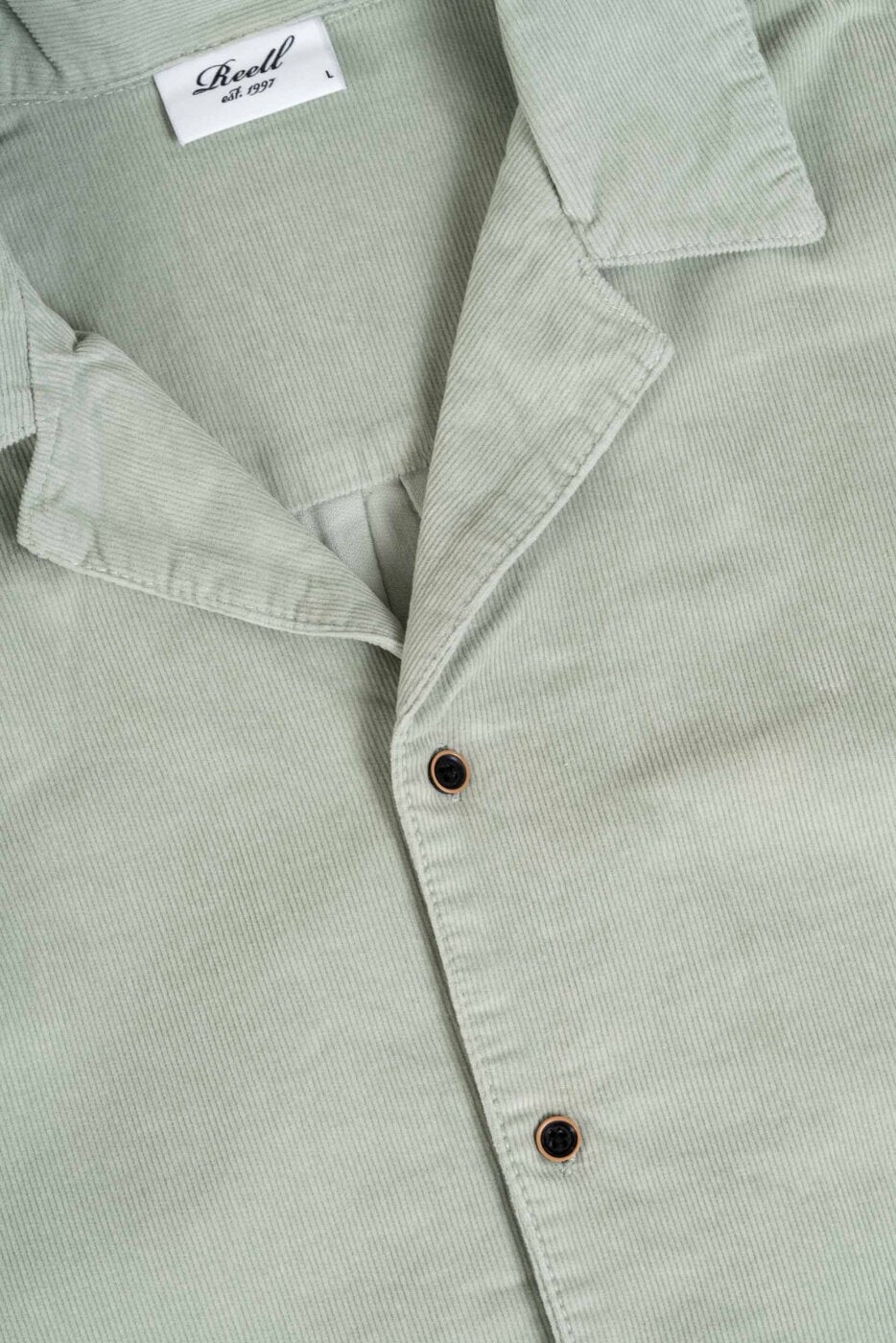 Reell Resort Cord Shirt Aqua Grey