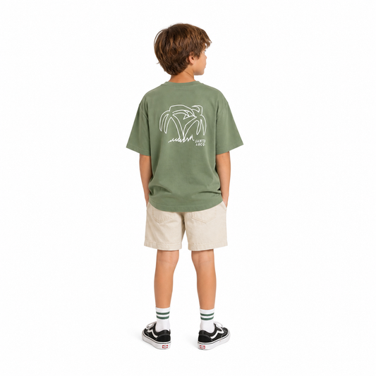 SantoLoco Gabriel Kinder-T-Shirt Grün