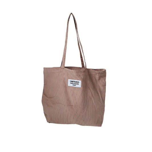 SantoLoco Einkaufstasche Cord, dunkler Sand