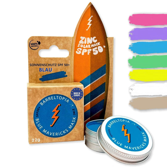 Barreltopia Zink-Sonnenmaske LSF 50+ Blau