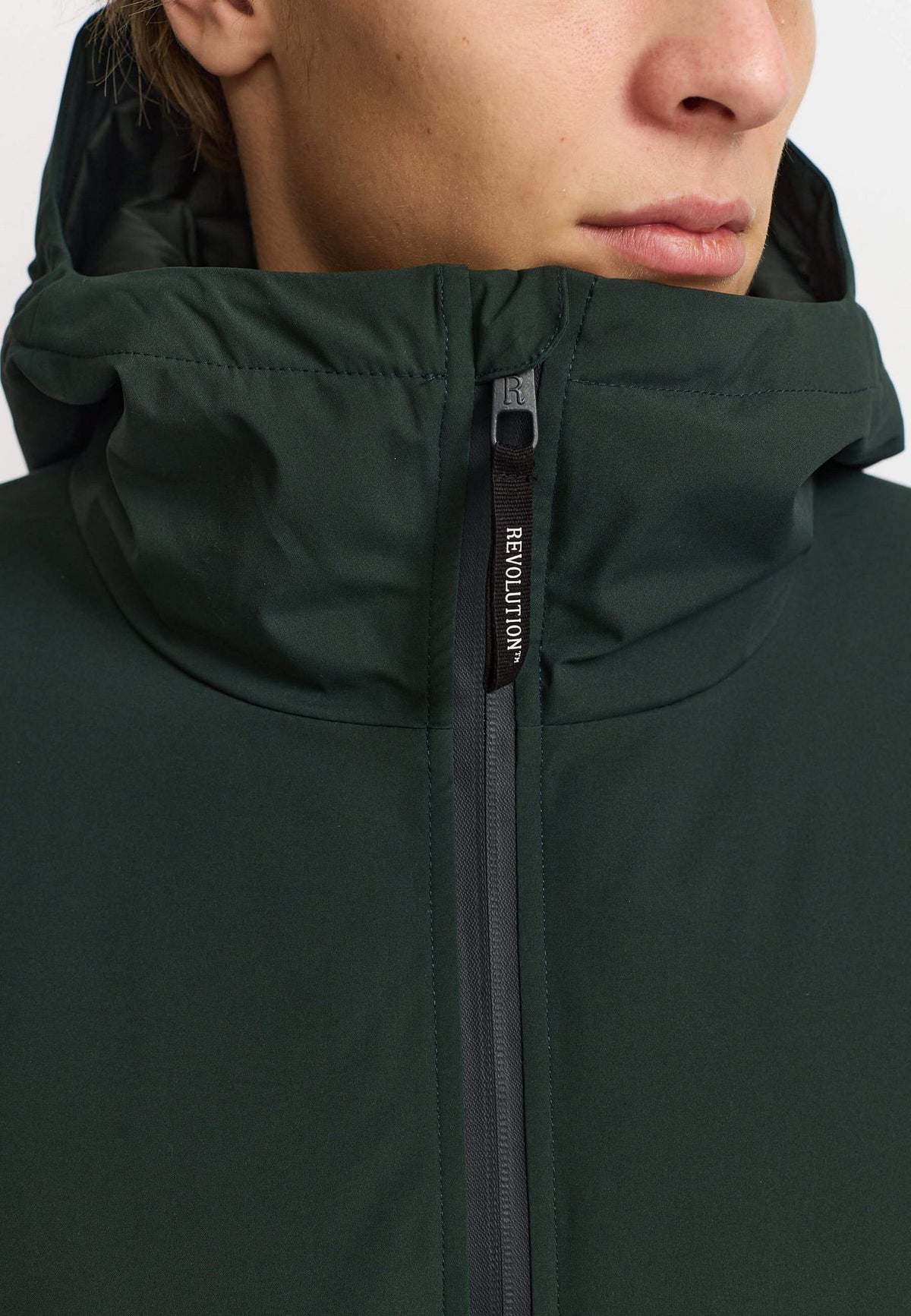 Revolution Wattierte Cityjacke Dunkelgrün